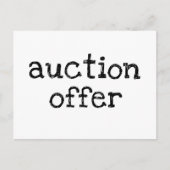 Auktionsangebot Postkarte (Vorderseite)