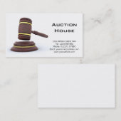 Auktionsfirma-Visitenkarte Visitenkarte (Vorne/Hinten)