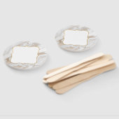 Auktionspaddel aus weißem und goldmarmor fächer (Non-assembled)