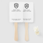 Auktionsplatte | Wohltätigkeit Event Bid Modern Lo Fächer (Vorne und Hinten)