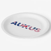 AUKUS AU UK PAPPTELLER (Schrägansicht)