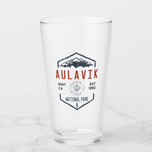 Aulavik Nationalpark Kanada Vintag erschüttert Glas (Vorderseite)