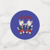 Auld Lang Canine West Highland Terrier Ceilidh Konfetti (Klein Vorderseite)