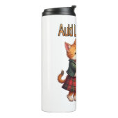 Auld Lang Feline Orange Cats Dancing Ceilidh  Thermosbecher (Nach links gedreht)