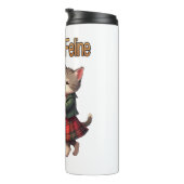 Auld Lang Feline Orange Cats Dancing Ceilidh  Thermosbecher (Nach rechts gedreht)