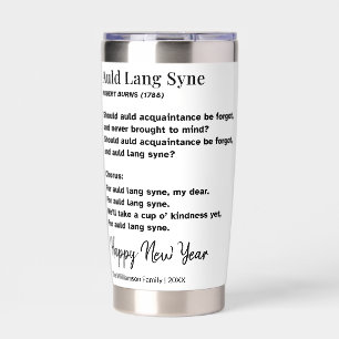 Auld Lang Syne Liedtext Neujahrs Toast Brauch Thermobecher