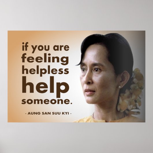 Aung san suu kyi poster (Vorne)