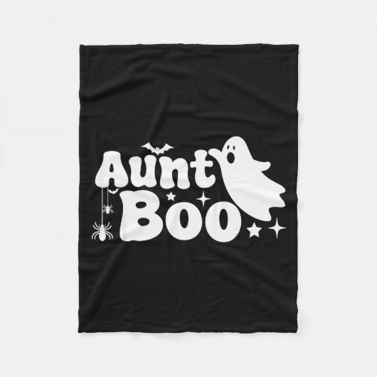 Aunt Boo Funny Ghost Halloween Family Matching  Fleecedecke (Vorderseite)