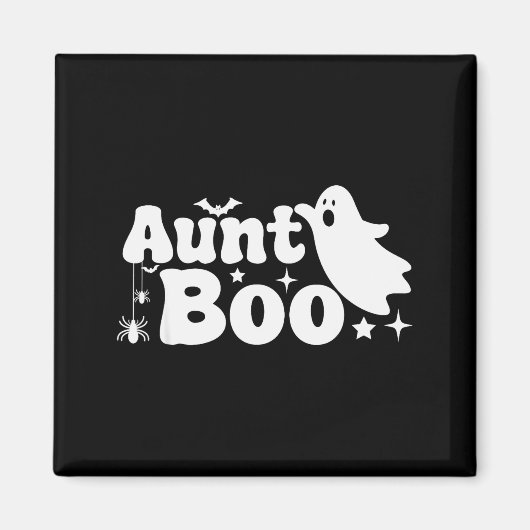 Aunt Boo Funny Ghost Halloween Family Matching Magnet (Vorne)