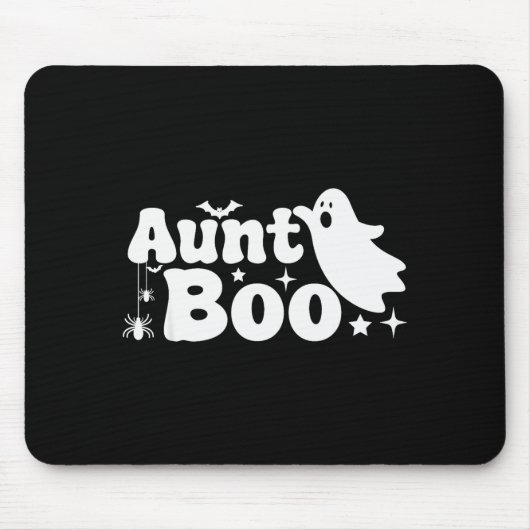 Aunt Boo Funny Ghost Halloween Family Matching Mousepad (Vorne)