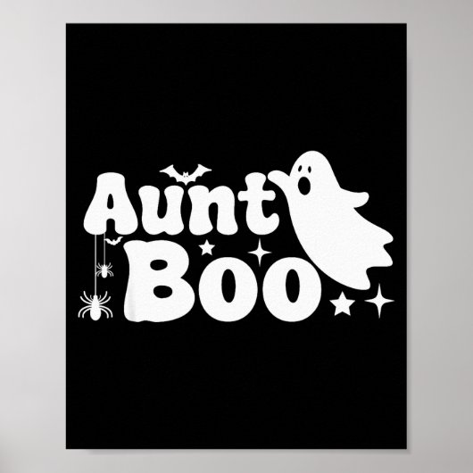 Aunt Boo Funny Ghost Halloween Family Matching Poster (Vorne)