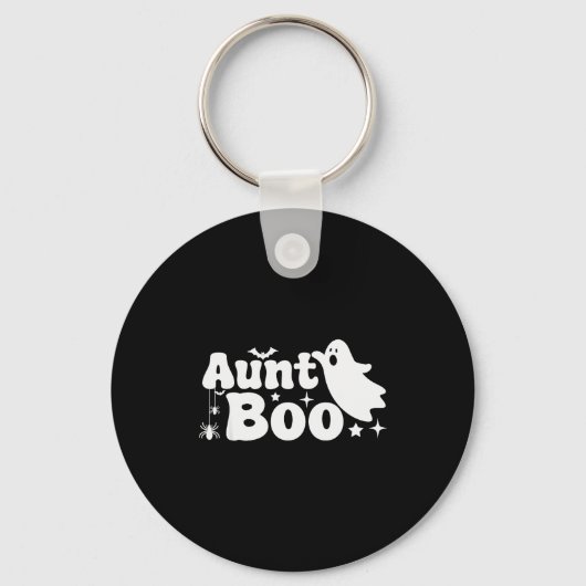 Aunt Boo Funny Ghost Halloween Family Matching  Schlüsselanhänger (Vorderseite)