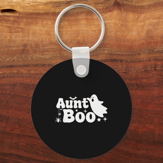 Aunt Boo Funny Ghost Halloween Family Matching Schlüsselanhänger (Vorderseite)