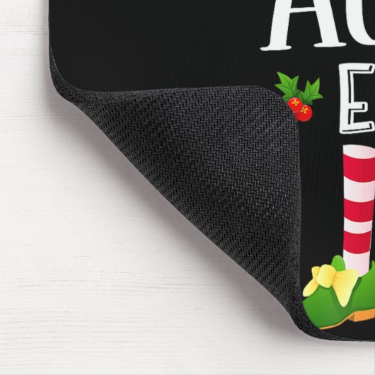 Aunt Christmas Elf Matching Pajama X-mas Party Mousepad (Ecke)