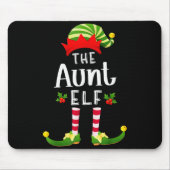 Aunt Christmas Elf Matching Pajama X-mas Party Mousepad (Vorne)