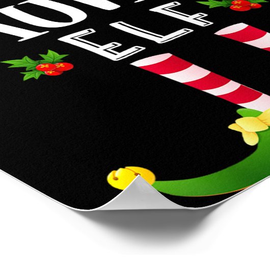 Aunt Christmas Elf Matching Pajama X-mas Party  Poster (Ecke)