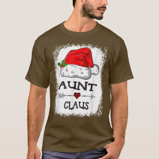 Aunt Claus Christmas Light Pajama Family Matching  T-Shirt