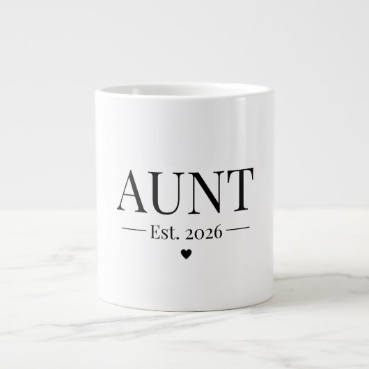 Aunt Established 2026 Jumbo-Tasse (Vorderseite)