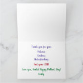 Aunt Extraordinare BAE Mother's Day Love Elegant Karte (Innenseite)