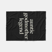 Aunt Godmother Legend Funny Godparent S Gift Aunt  Fleecedecke (Vorderseite (Horizontal))