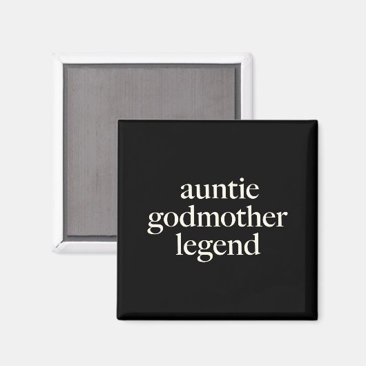 Aunt Godmother Legend Funny Godparent S Gift Aunt  Magnet (Vorderseite/Rückseite)
