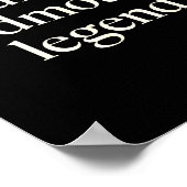 Aunt Godmother Legend Funny Godparent S Gift Aunt  Poster (Ecke)