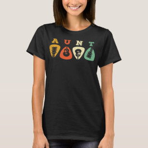 Aunt Guitar Pick Retro Aunt Guitar Pick Musician R T-Shirt