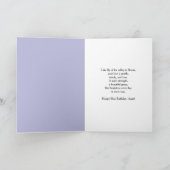 Aunt Happy May Birthday Lily of Valley Karte (Innenseite)