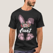 Aunt Leopard Bunny Matching Family Easter Day Part T-Shirt (Vorderseite)