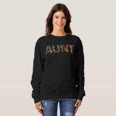 Aunt Leopard Print Cute Mother Grandma Matching Fa Sweatshirt (Vorne ganz)