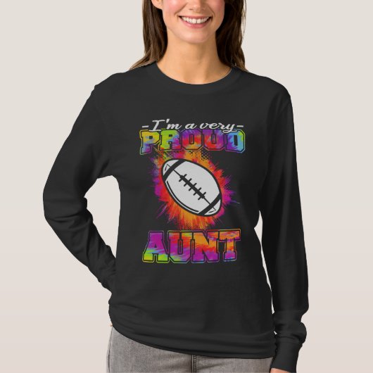 Aunt Of A Footballplayer American Football T-Shirt (Vorderseite)