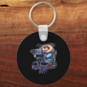 Aunt Of A Heart Warrior Heart Disease Messy Bun Wo Schlüsselanhänger (Vorderseite)