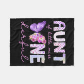 Aunt of little miss onederful butterfly 1st fleecedecke (Vorderseite (Horizontal))