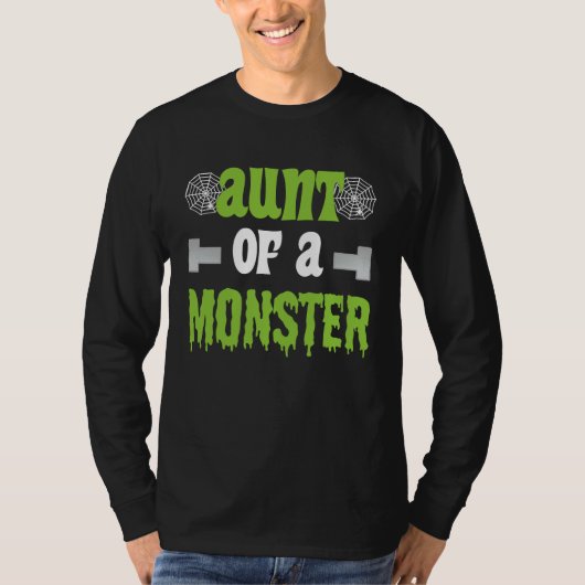 Aunt of Monsters Matching Family Halloween T-Shirt (Vorderseite)