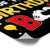 Aunt Of The Birthday Boy Matching Family Birthday  Poster (Ecke)