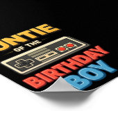 Aunt of The Birthday Boy Matching Family  Poster (Ecke)