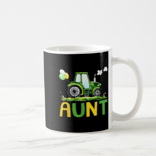 Aunt Of The Birthday Boy Tractor Farm Truck Matchi Kaffeetasse (Rechts)