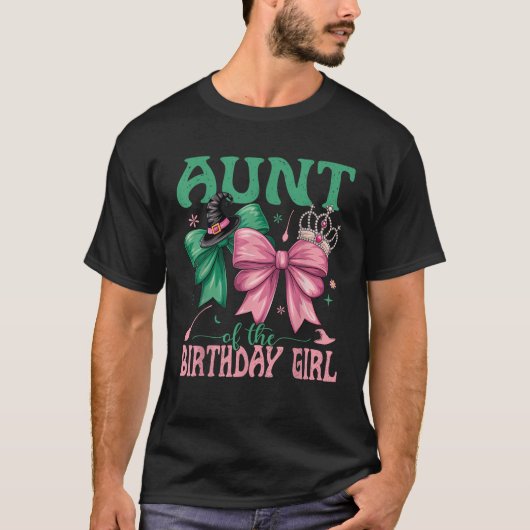 Aunt Of The Birthday Girl Matching Witch Family Bd T-Shirt (Vorderseite)