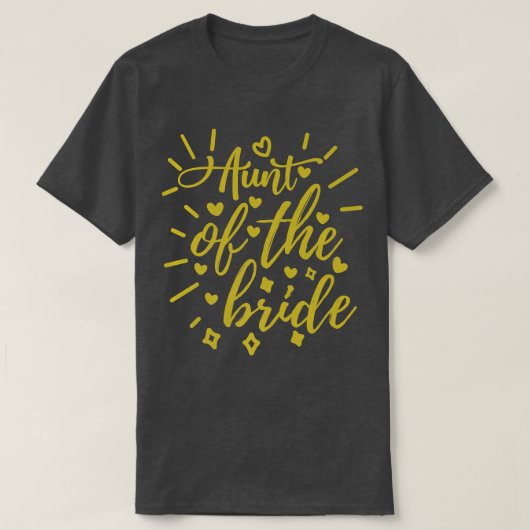 Aunt Of The Bride  T-Shirt (Design vorne)