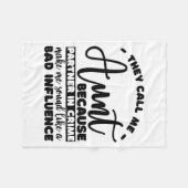 Aunt Partner In Crime Shirt Aunt Tee Shirts Sarcas Fleecedecke (Vorderseite (Horizontal))