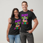 Aunt Saurus Birthday Boy Auntie Dinosaur First Bir T-Shirt (Unisex)