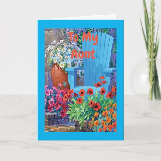 **AUNT** SIE SIND "LIEBT" GLÜCKLICHE GEBURTSKARTE KARTE (Vorderseite)