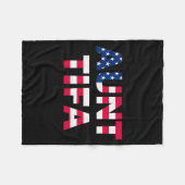 Aunt Tifa Flag Us Funny Aunt Tifa - I Am Aunt Tifa Fleecedecke (Vorderseite (Horizontal))
