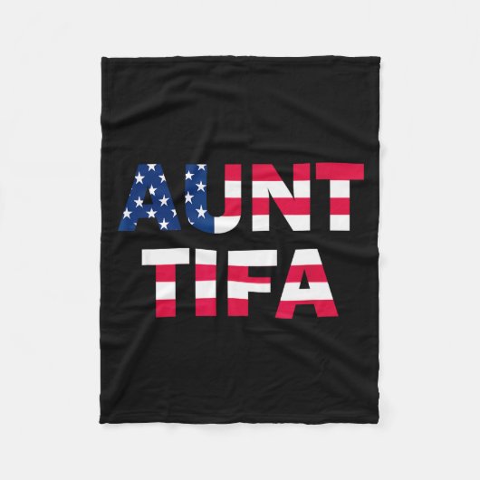 Aunt Tifa Flag Us Funny Aunt Tifa - I Am Aunt Tifa Fleecedecke (Vorderseite)