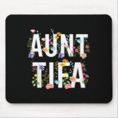 Aunt Tifa - Retro Wildflowers Floral Feminist Mom Mousepad (Vorne)