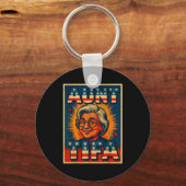 Aunt Tifa Shirt Aunt Tifa Funny Style Ster Schlüsselanhänger (Vorderseite)