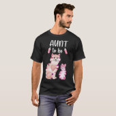 Aunt To Be Cat Baby Shower For Girl T-Shirt (Vorne ganz)