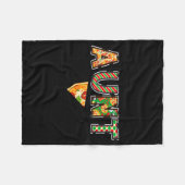 Aunt Zza Birthday Squad Crew Family Matching Fleecedecke (Vorderseite (Horizontal))