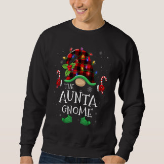 Aunta Gnome Buffalo Plaid Matching Family Christma Sweatshirt