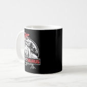 Auntasaurus T rex Dinosaur Auntie Saurus Family Ma Kaffeetasse (Vorderseite Links)